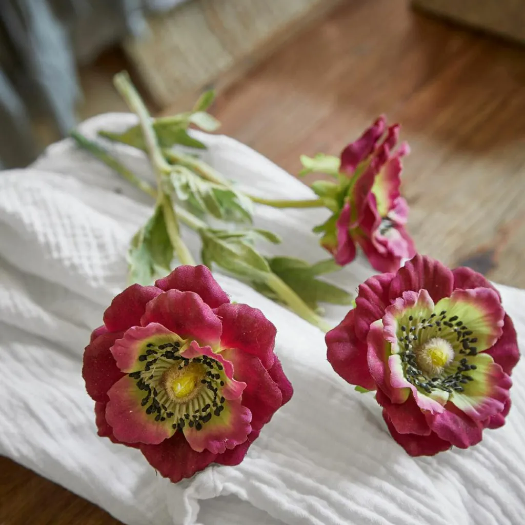 LOBERON Fleurs Séchées Et Artificielles|Décoration*Lot de 3 fleurs décoratives Inara