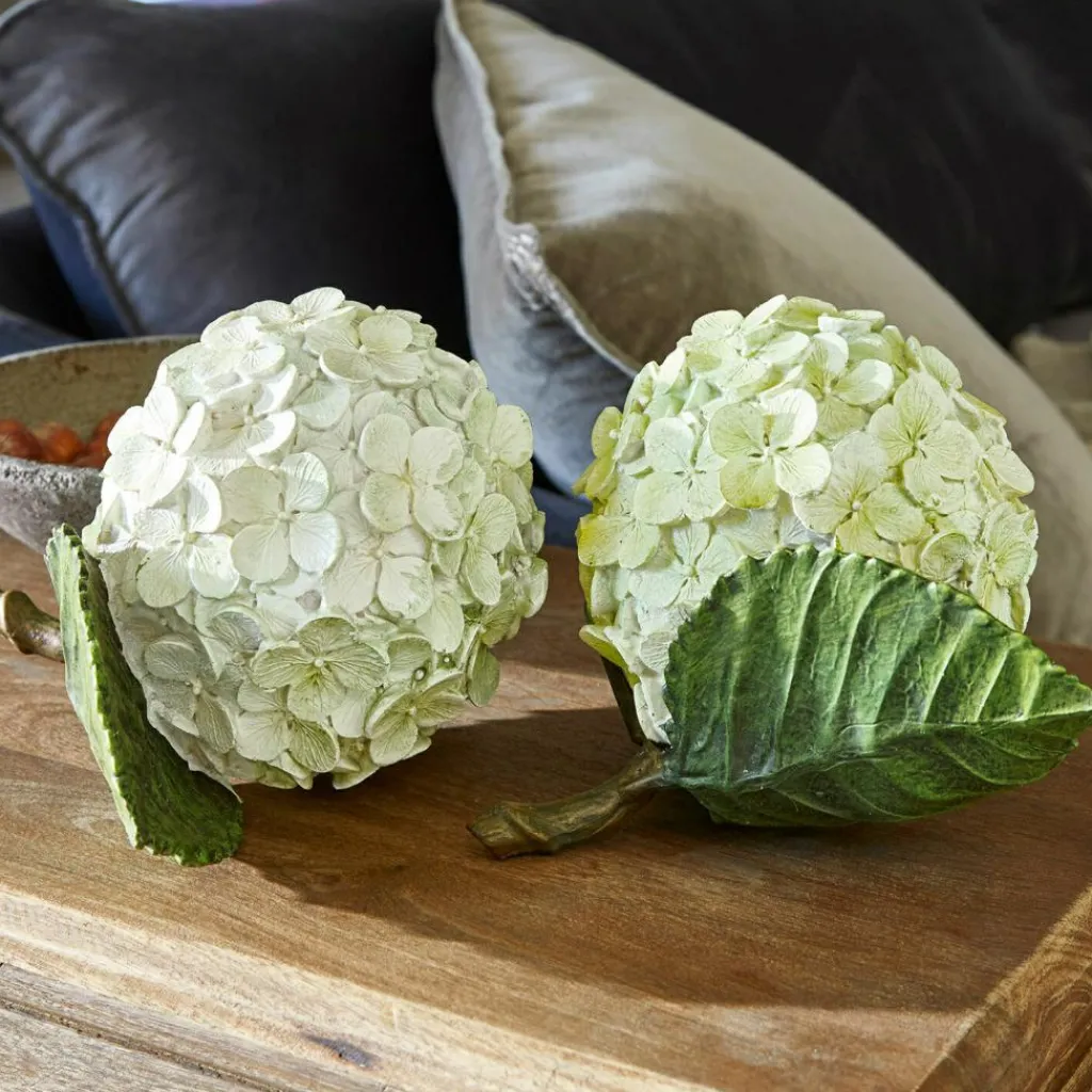 LOBERON Fleurs Séchées Et Artificielles|Décoration*Lot de 2 fleurs décoratives Hortensie