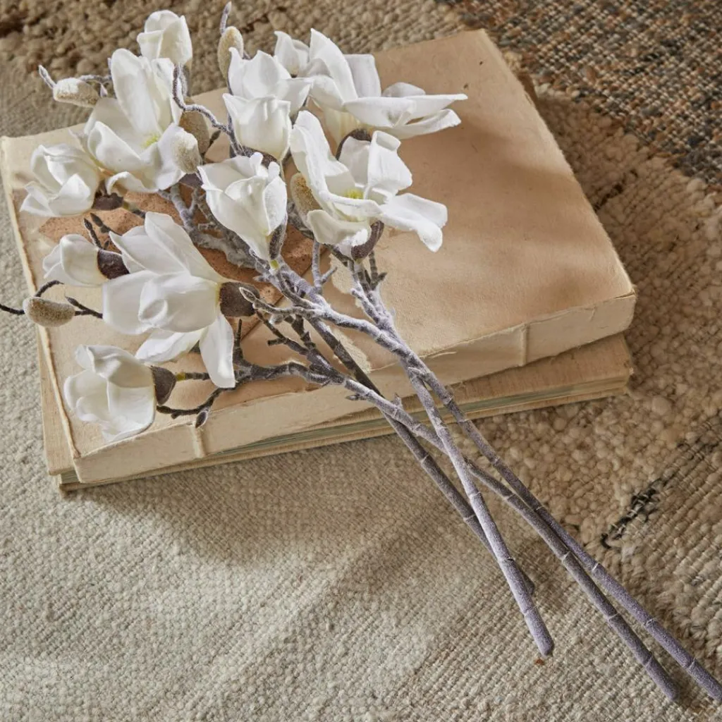 LOBERON Fleurs Séchées Et Artificielles|Décoration*Lot de 4 fleurs décoratives Santavella