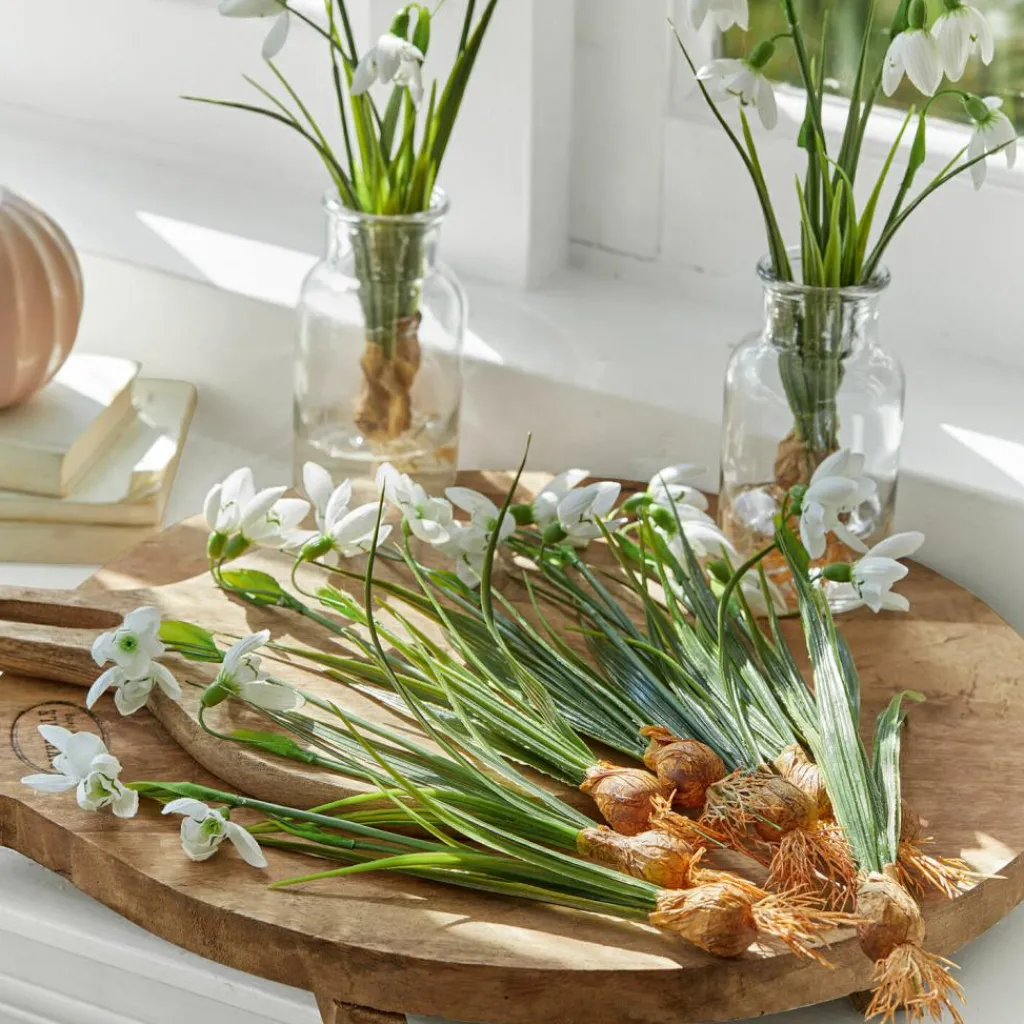 LOBERON Fleurs Séchées Et Artificielles|Décoration*Lot de 12 fleurs décoratives Willmare