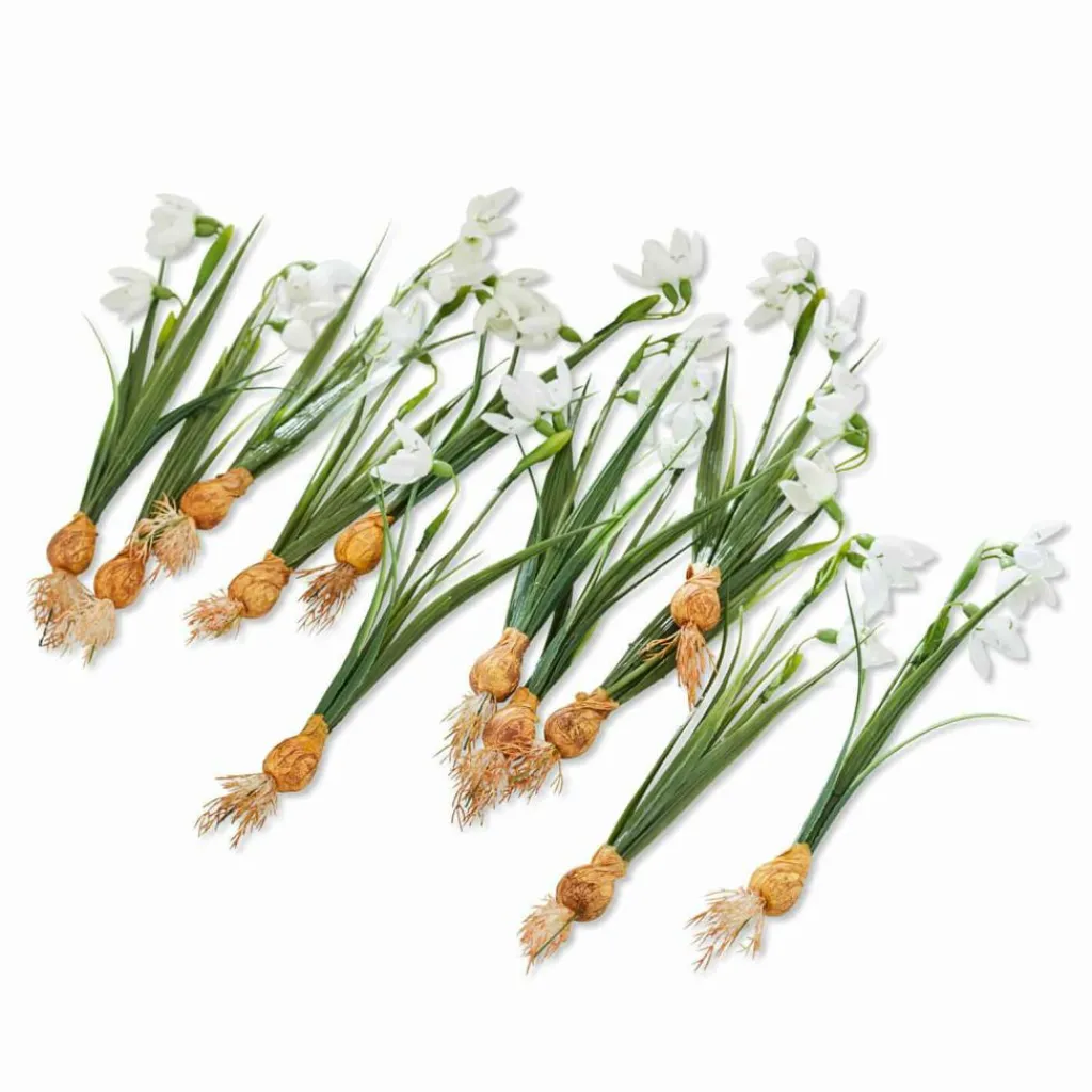 LOBERON Fleurs Séchées Et Artificielles|Décoration*Lot de 12 fleurs décoratives Willmare