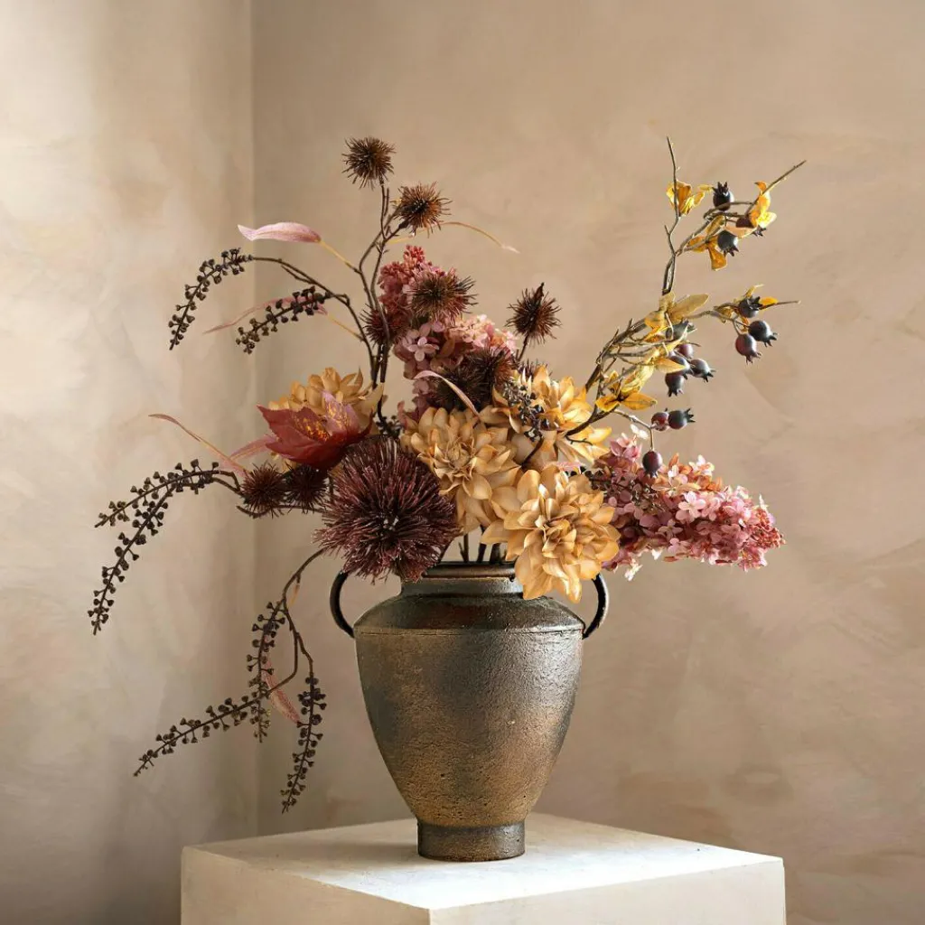 LOBERON Fleurs Séchées Et Artificielles|Décoration*Lot de 4 fleurs décoratives Cappellina