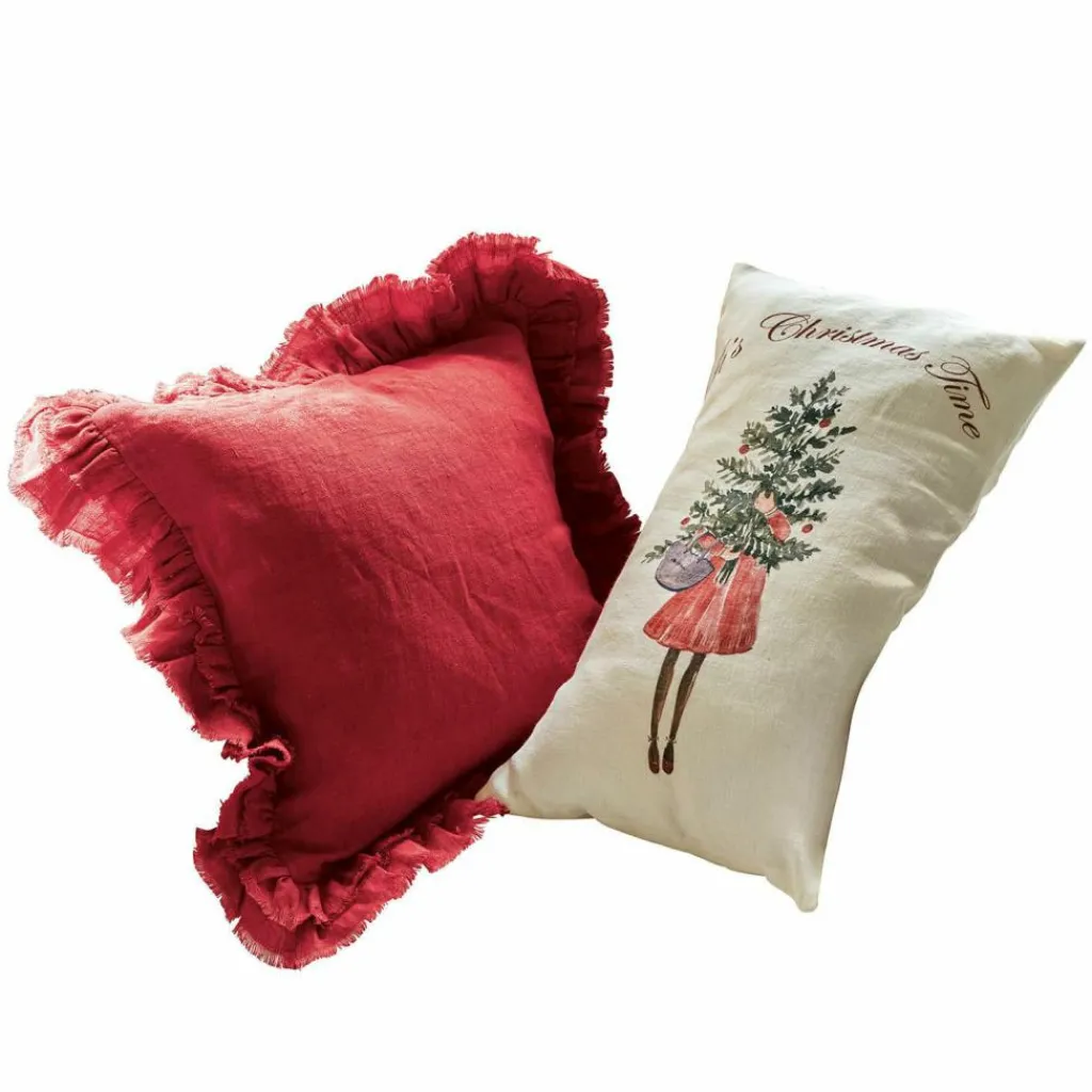 LOBERON Coussins Et Housses*Lot de 2 housses de coussins Christmas Time