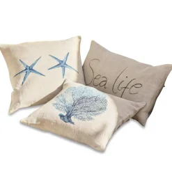 LOBERON Housses|Coussins Et Housses*Lot de 3 housses de coussins Sea life