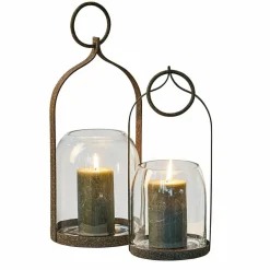 LOBERON Lanternes|Porte-Bougies*Lot de 2 lanternes Farazad