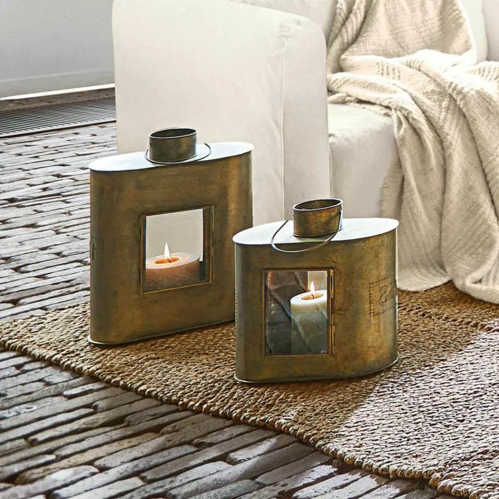 LOBERON Lanternes|Porte-Bougies*Lot de 2 lanternes Gemaingoutte