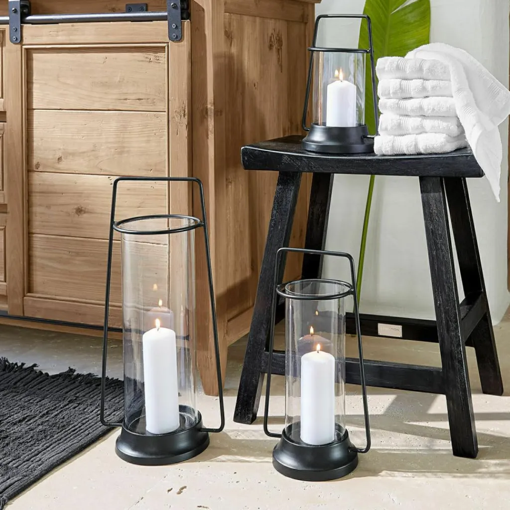 LOBERON Lanternes|Porte-Bougies*Lot de 3 lanternes Mirandel