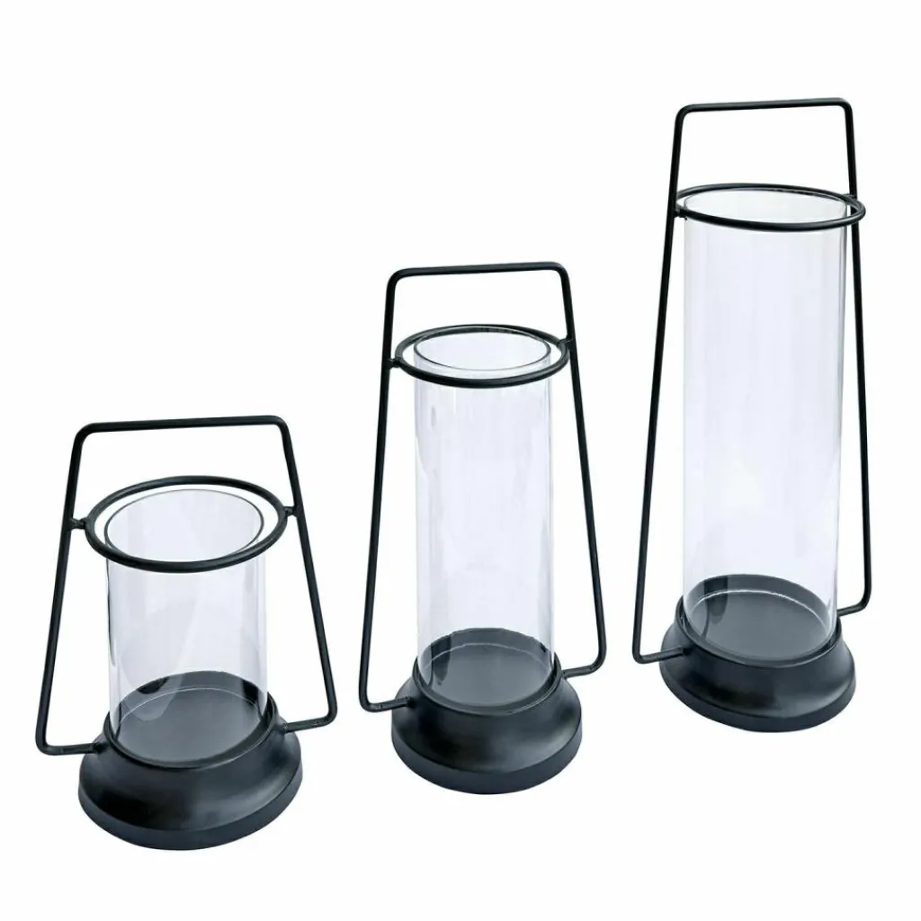 LOBERON Lanternes|Porte-Bougies*Lot de 3 lanternes Mirandel