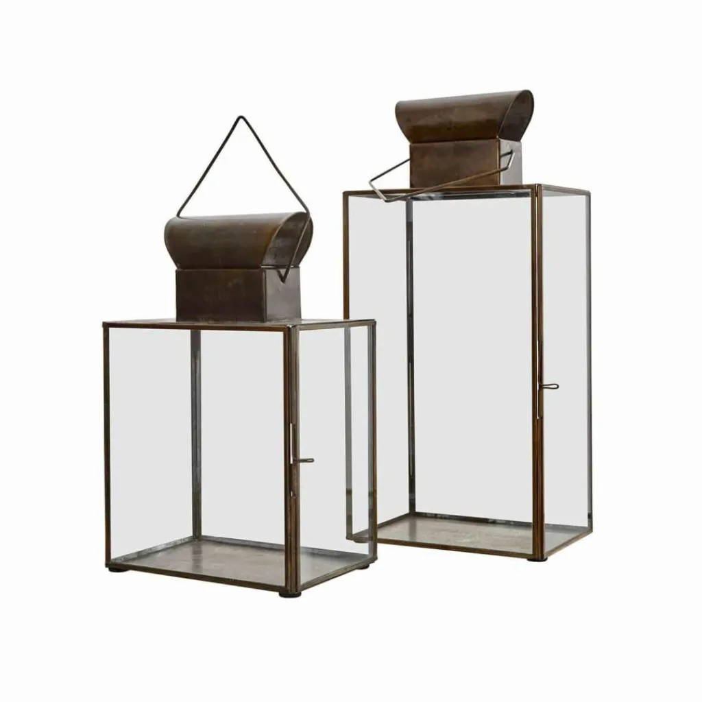 LOBERON Lanternes|Porte-Bougies*Lot de 2 lanternes Pluton