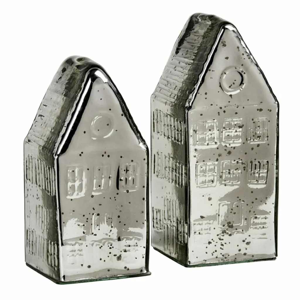 LOBERON Objets Décoratifs|Décoration*Lot de 2 maisons décoratives Langridge