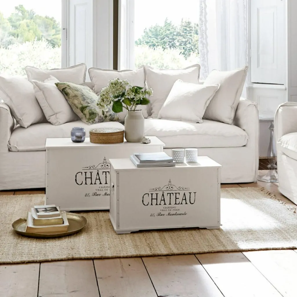 LOBERON Coffres|Coffres*Lot de 2 malles Château