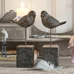 LOBERON Personnages|Décoration*Lot de 2 oiseaux décoratifs Juxivel
