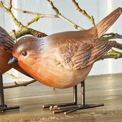 LOBERON Personnages|Décoration*Lot de 4 oiseaux Siblings