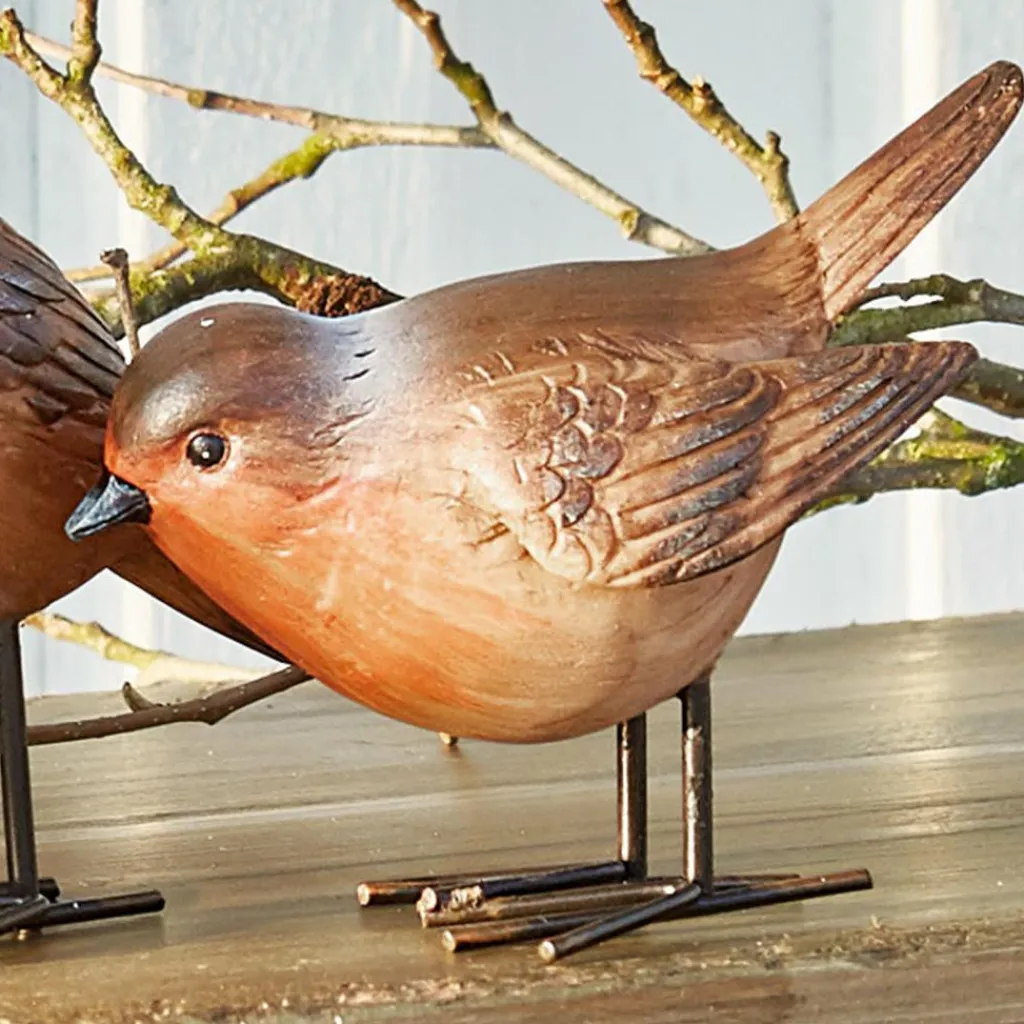 LOBERON Personnages|Décoration*Lot de 4 oiseaux Siblings