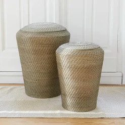LOBERON Caisses Et Paniers|Rangements*Lot de 2 paniers à linge Nora