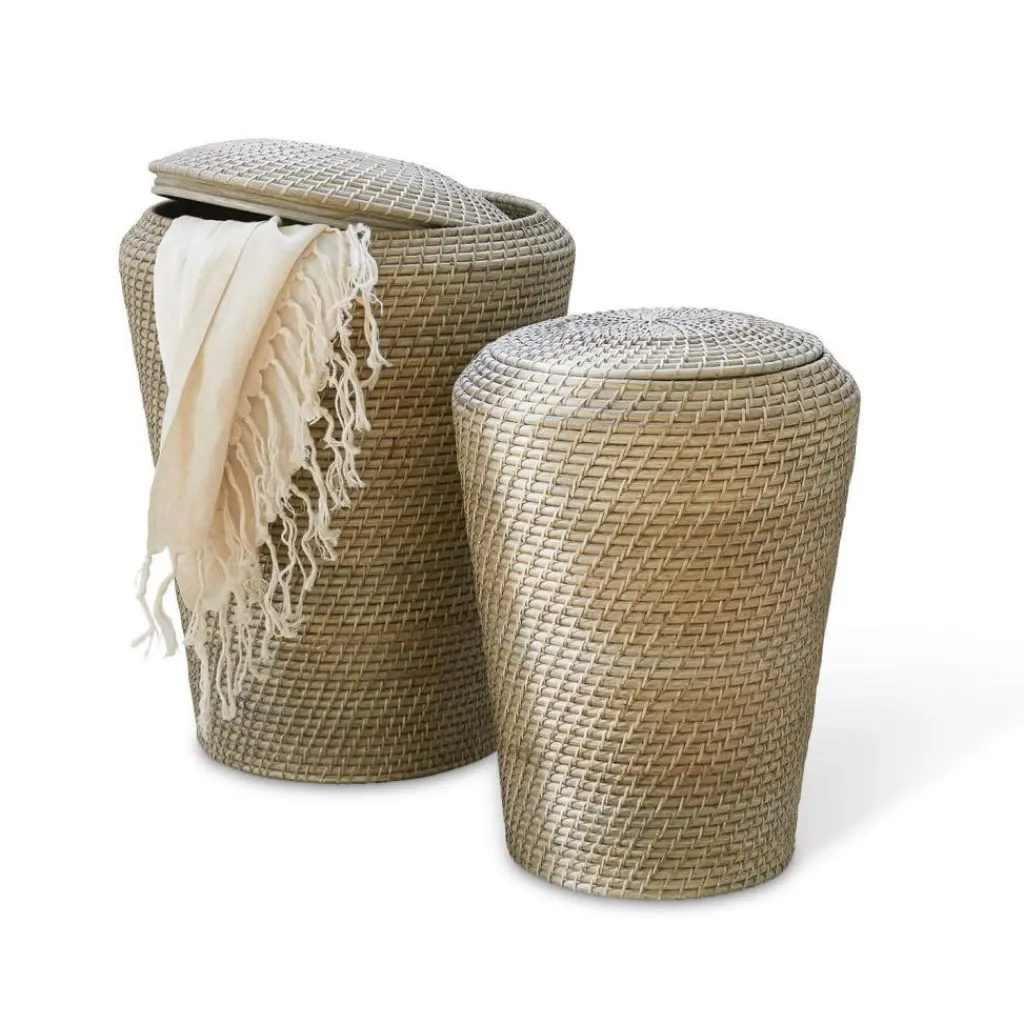 LOBERON Caisses Et Paniers|Rangements*Lot de 2 paniers à linge Nora
