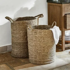 LOBERON Caisses Et Paniers|Rangements*Lot de 2 paniers à linge Oakdale