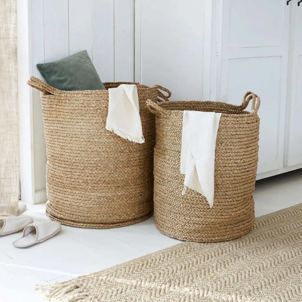 LOBERON Caisses Et Paniers|Rangements*Lot de 2 paniers à linge Oakdale