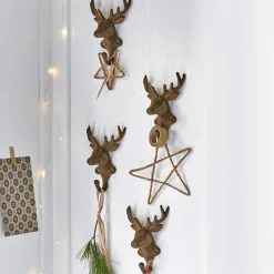 LOBERON Patères Et Étagères Murales|Patères Et Étagères Murales*Lot de 4 patères Deer