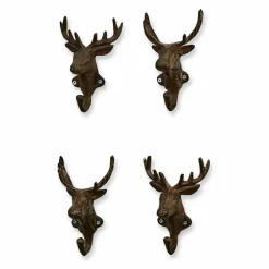 LOBERON Patères Et Étagères Murales|Patères Et Étagères Murales*Lot de 4 patères Deer