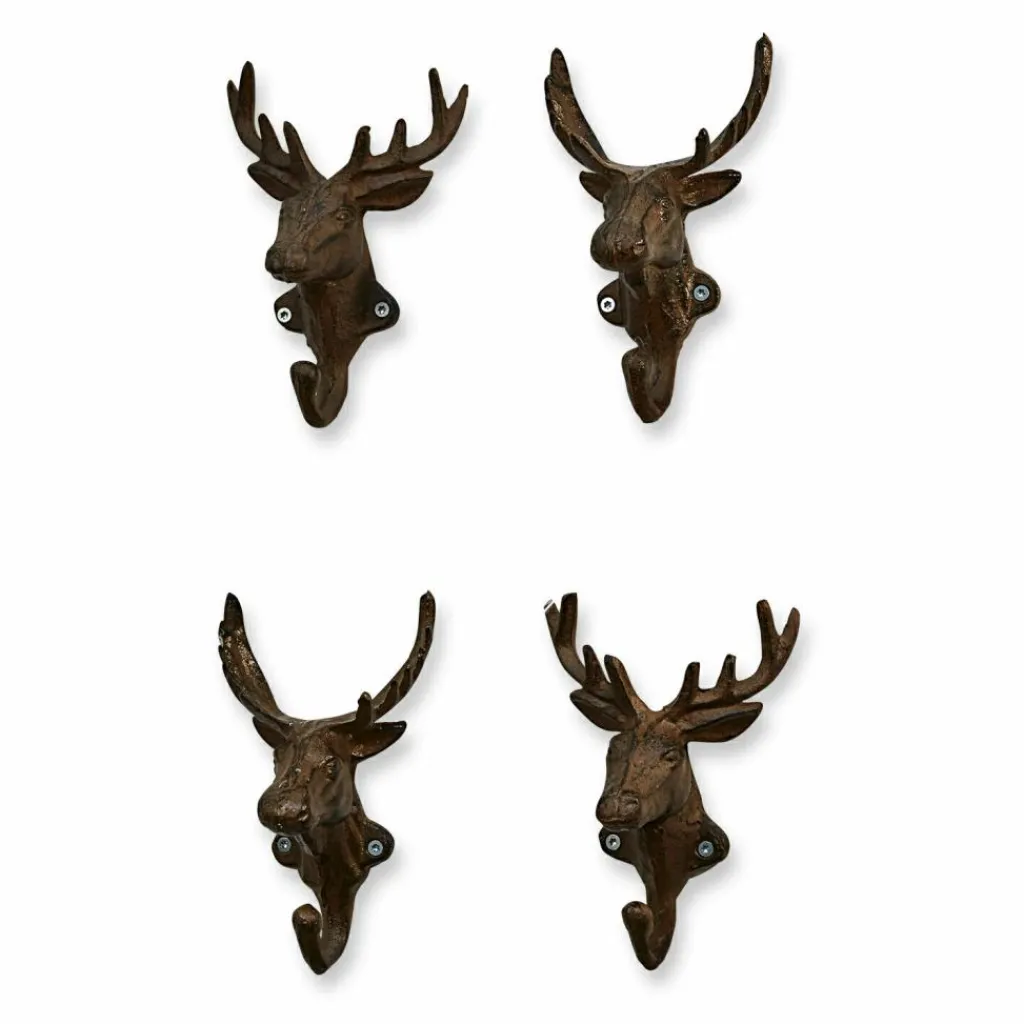 LOBERON Patères Et Étagères Murales|Patères Et Étagères Murales*Lot de 4 patères Deer