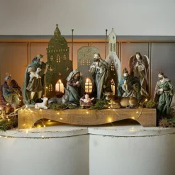 LOBERON Crèches De Noël|Figurines De Noël*Lot de 11 personnages de crèche Luniva