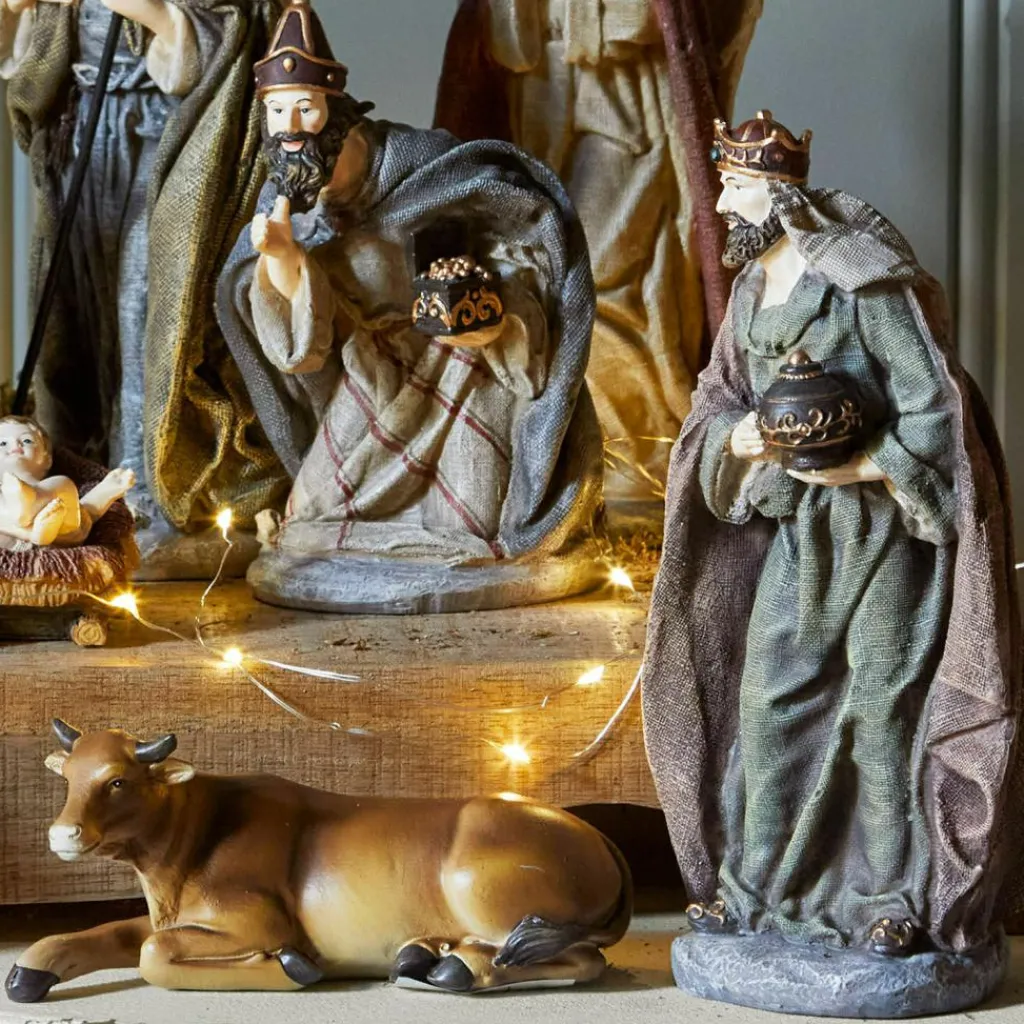 LOBERON Crèches De Noël|Figurines De Noël*Lot de 11 personnages de crèche Luniva