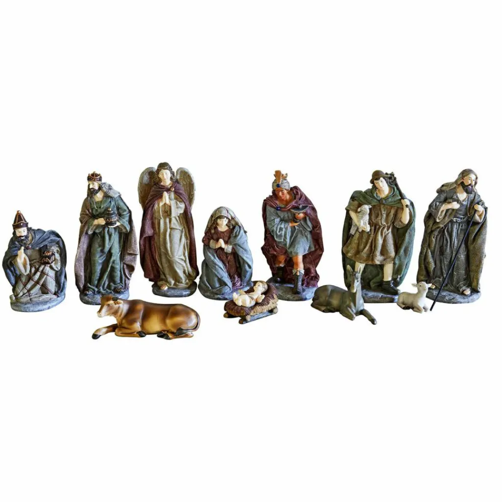 LOBERON Crèches De Noël|Figurines De Noël*Lot de 11 personnages de crèche Luniva