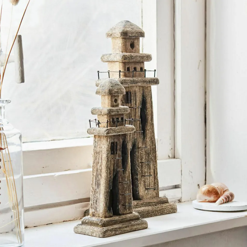 LOBERON Objets Décoratifs|Décoration*Lot de 2 phares décoratifs Bourgneuf