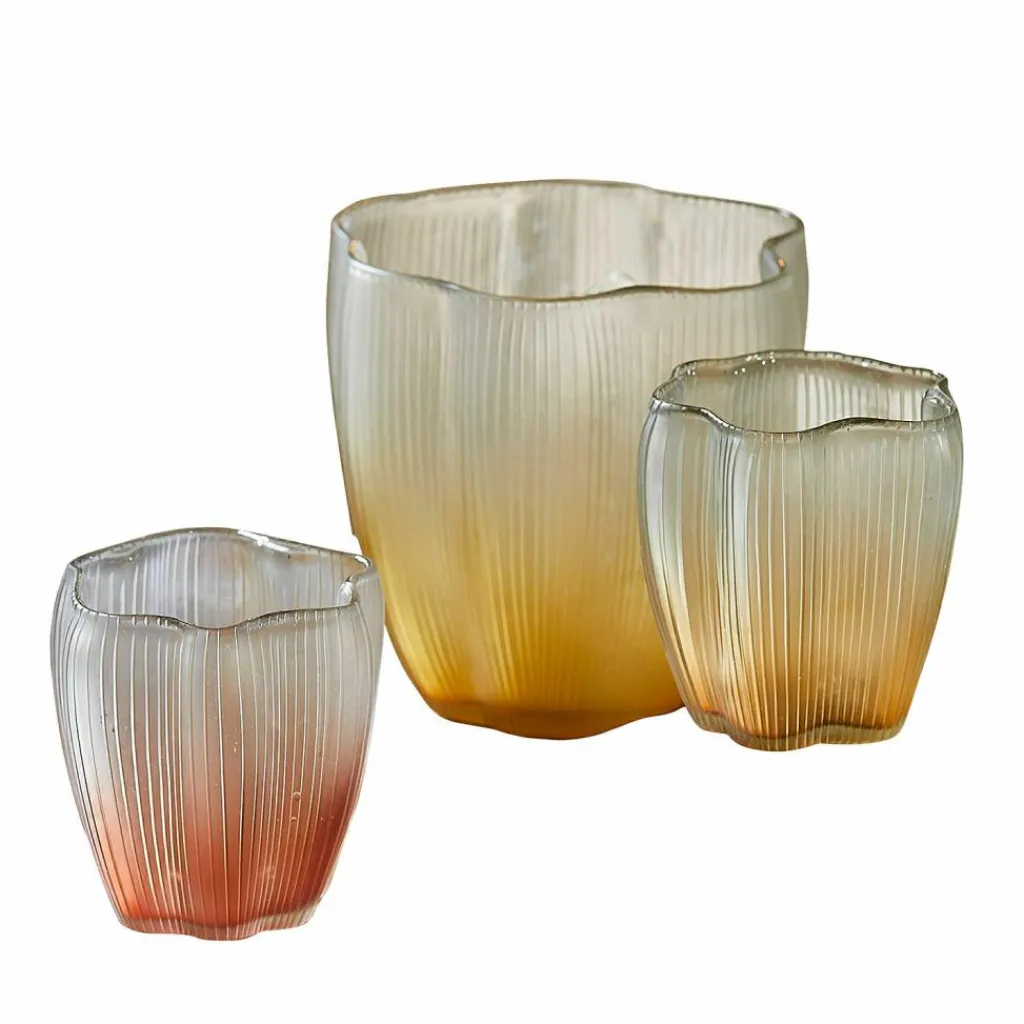 LOBERON Photophores|Porte-Bougies*Lot de 3 photophores Antoinelle