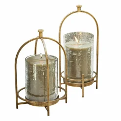 LOBERON Photophores|Porte-Bougies*Lot de 2 photophores Biserre