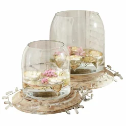 LOBERON Photophores|Porte-Bougies*Lot de 2 photophores Bran