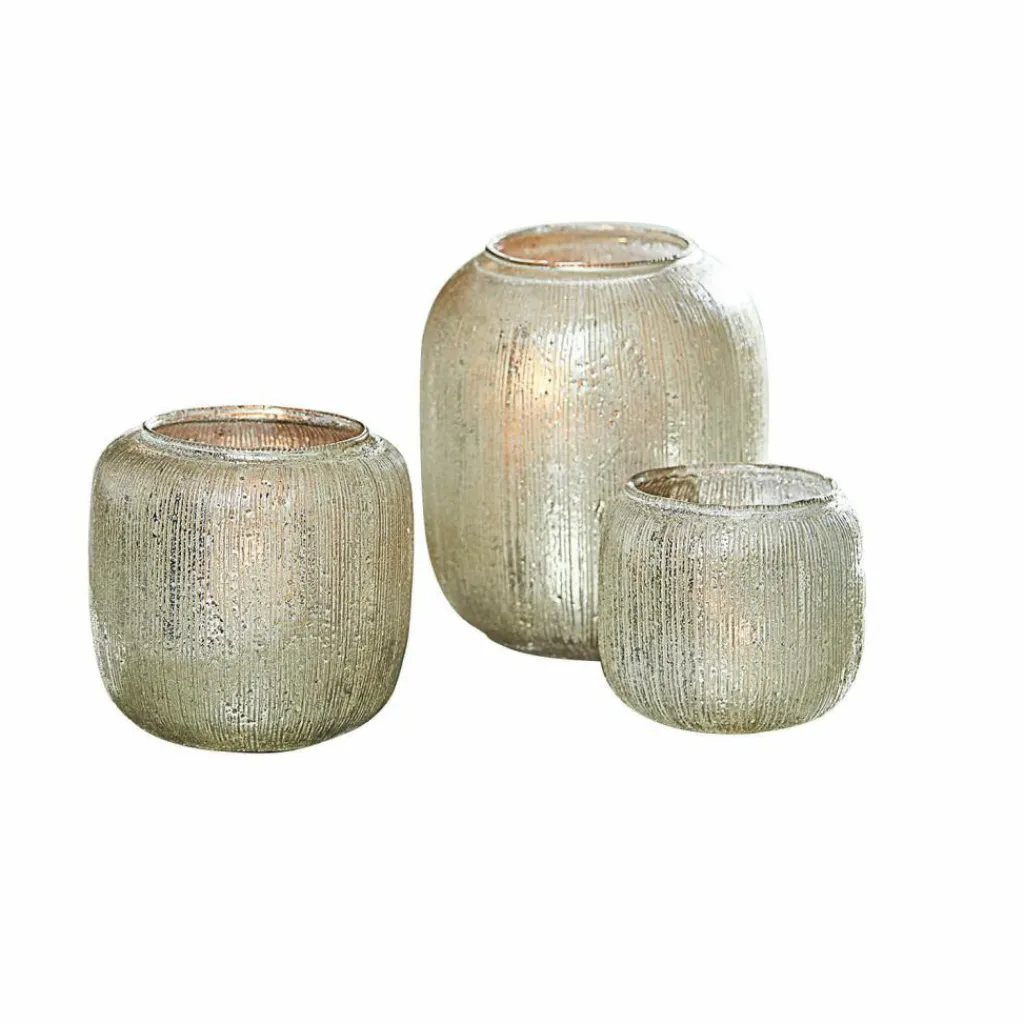 LOBERON Photophores|Porte-Bougies*Lot de 3 photophores Clioneth
