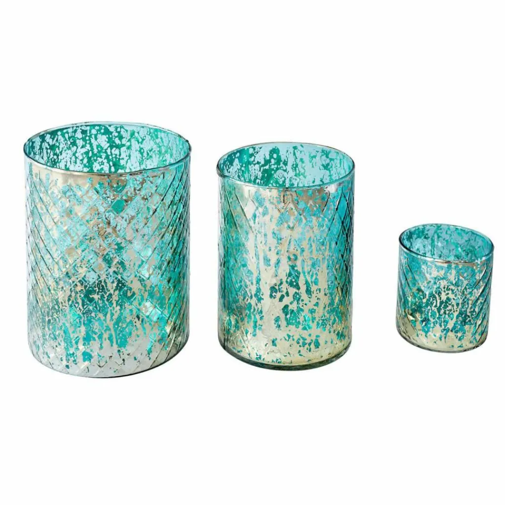 LOBERON Photophores|Porte-Bougies*Lot de 3 photophores Firalen