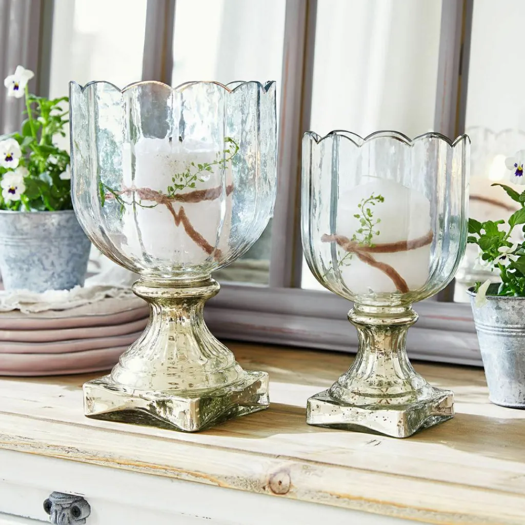 LOBERON Photophores|Porte-Bougies*Lot de 2 photophores Jovique