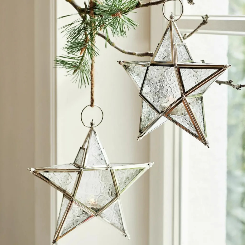 LOBERON Objets Décoratifs De Noël*Lot de 2 photophores Kian