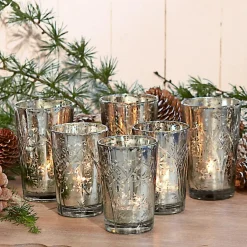 LOBERON Objets Décoratifs De Noël*Lot de 6 photophores Latona
