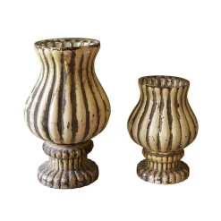 LOBERON Photophores|Porte-Bougies*Lot de 2 photophores Lunagh