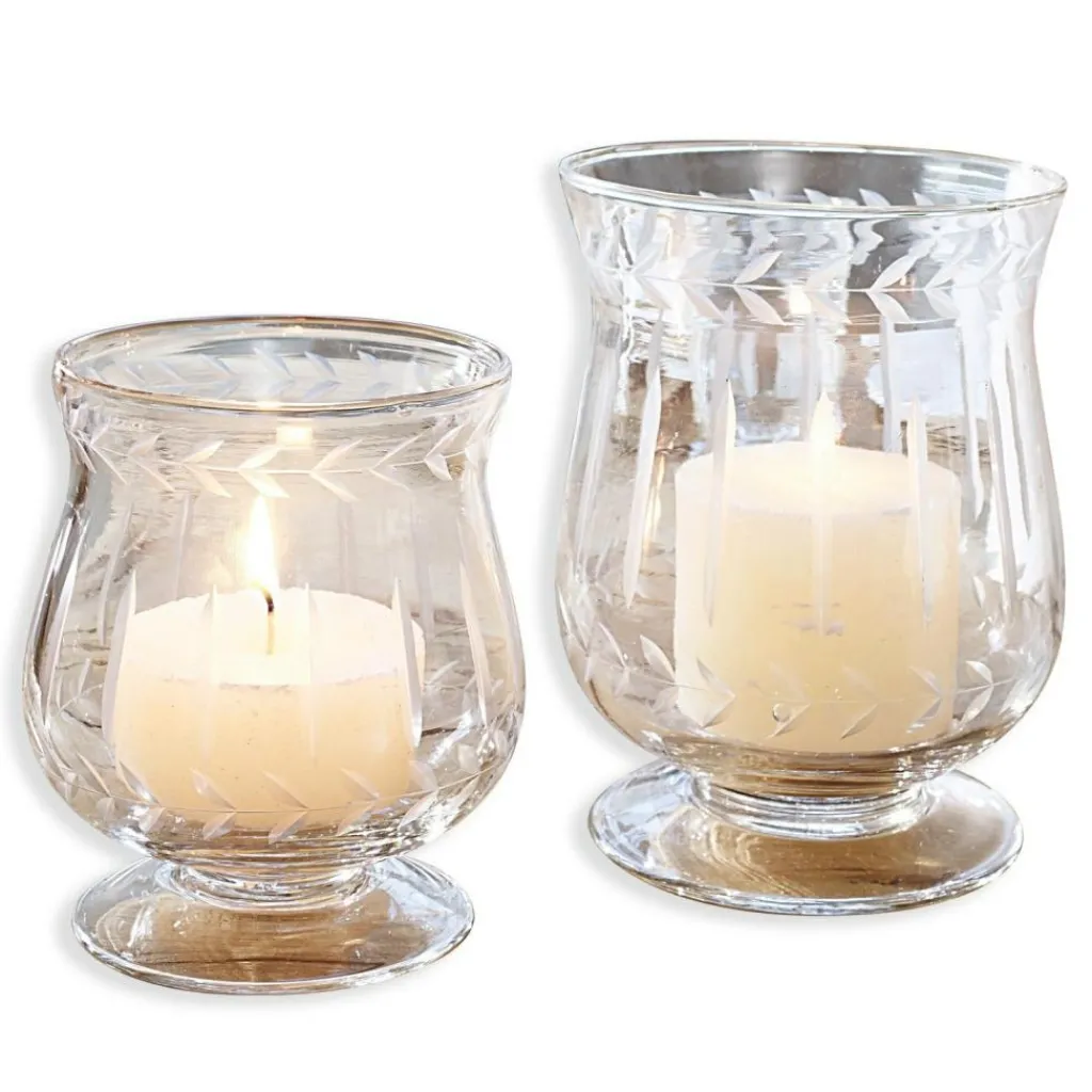 LOBERON Photophores|Porte-Bougies*Lot de 2 photophores Moon