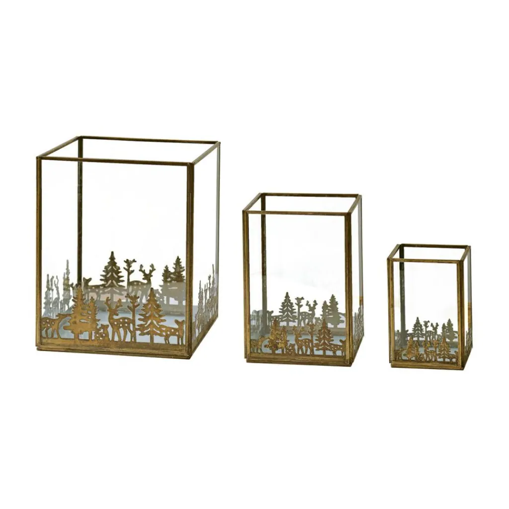 LOBERON Photophores, Chandeliers Et Lanternes*Lot de 3 photophores Solenda