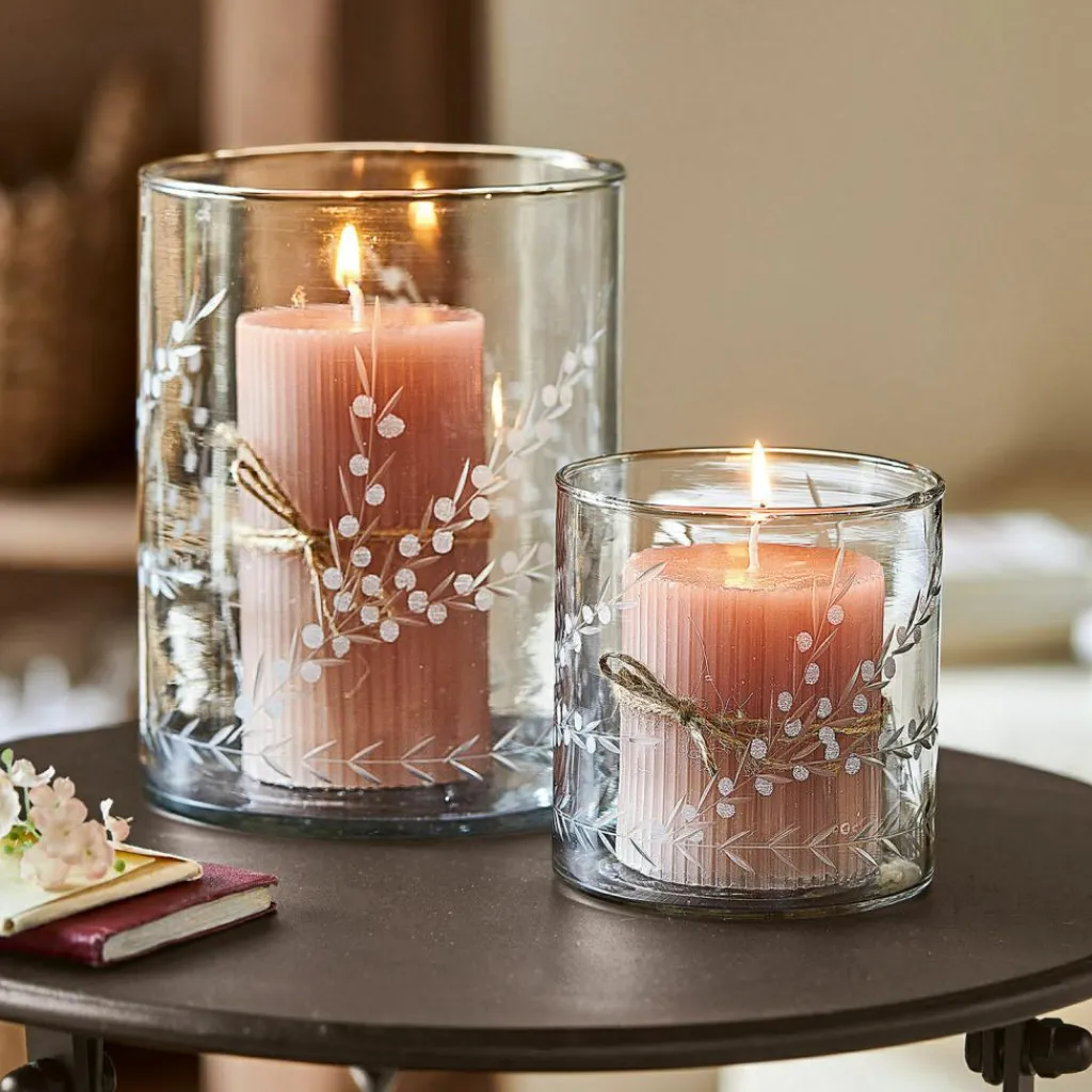 LOBERON Photophores|Porte-Bougies*Lot de 2 photophores Temao