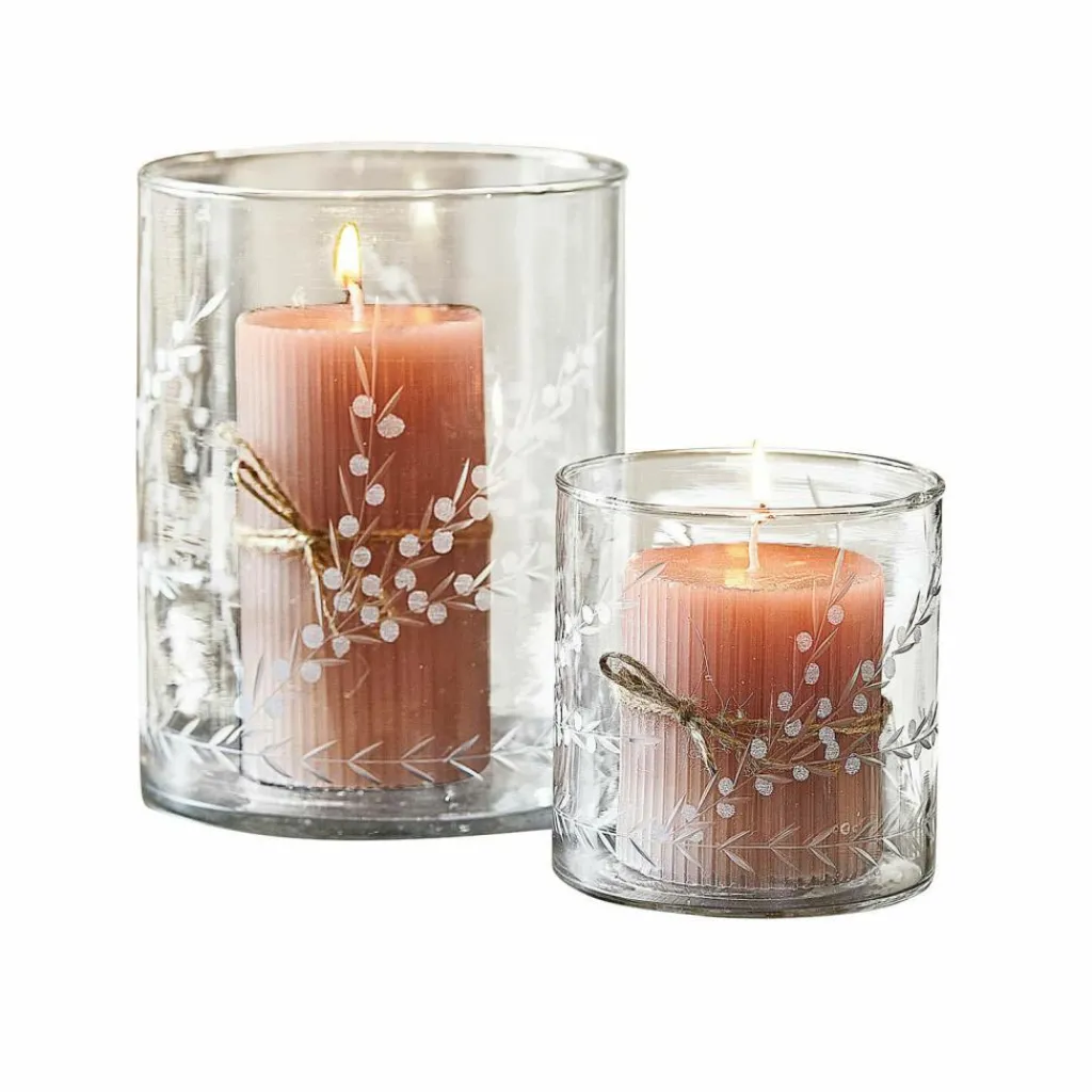 LOBERON Photophores|Porte-Bougies*Lot de 2 photophores Temao