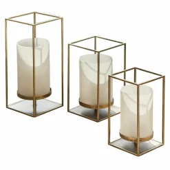 LOBERON Photophores|Porte-Bougies*Lot de 3 photophores Vauxandre