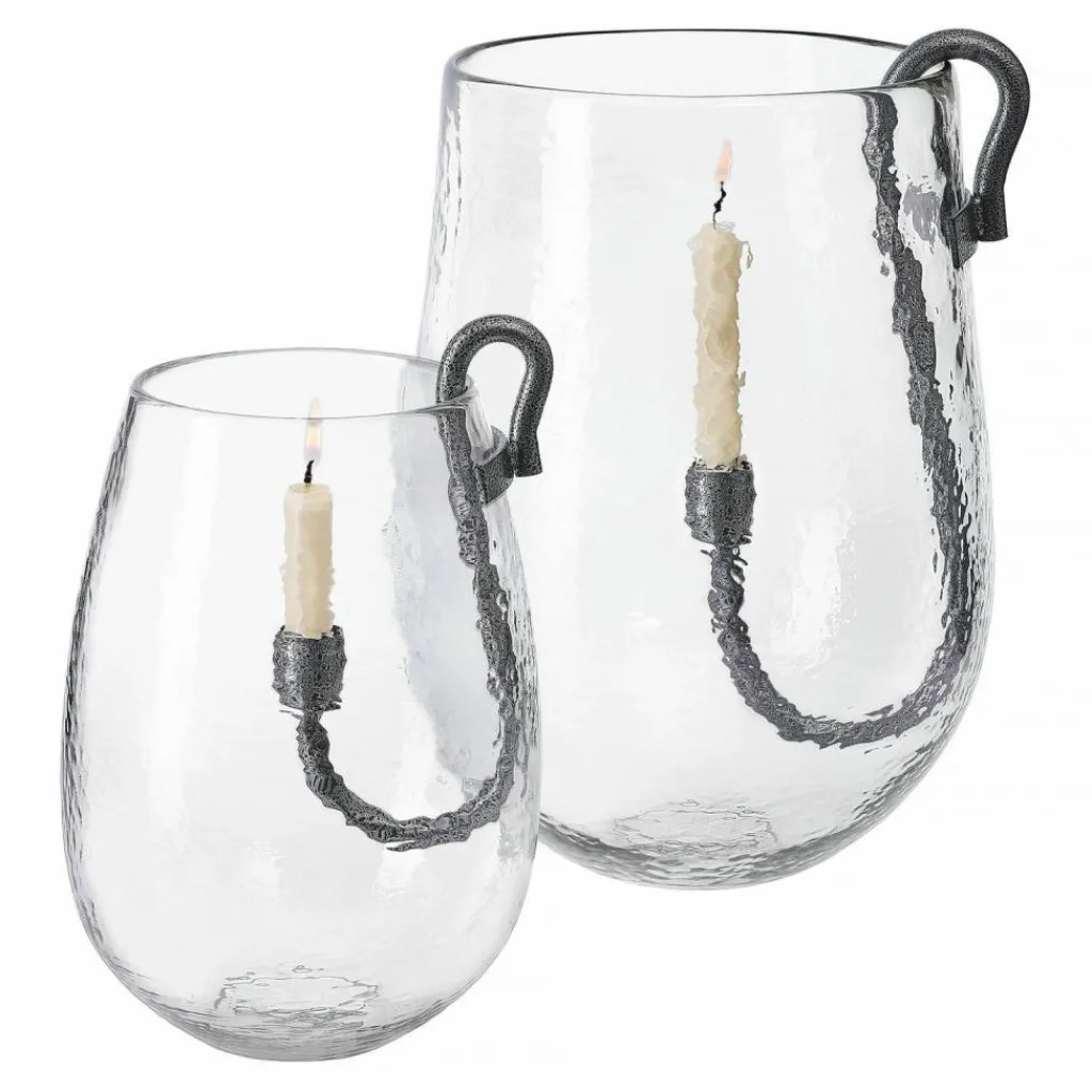 LOBERON Photophores|Porte-Bougies*Lot de 2 photophores Vermand