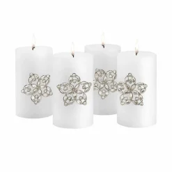 LOBERON Bougies|Couronnes De L'Avent*Lot de 4 pin’s décoratifs Custer