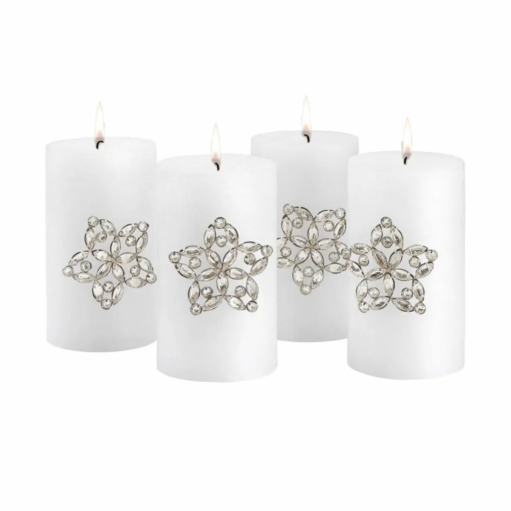 LOBERON Bougies|Couronnes De L'Avent*Lot de 4 pin’s décoratifs Custer