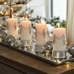 LOBERON Bougies|Couronnes De L'Avent*Lot de 4 pin’s décoratifs Gisolée