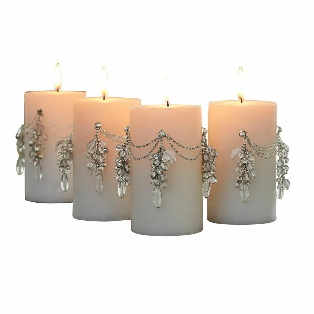 LOBERON Bougies|Couronnes De L'Avent*Lot de 4 pin’s décoratifs Gisolée