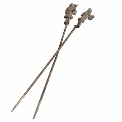 LOBERON Décorations De Jardin*Lot de 2 piques de jardin Papille