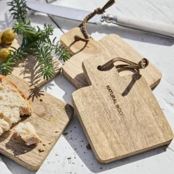 LOBERON Ustensiles De Cuisine|Accessoires De Cuisine*Lot de 4 planches à découper Boise